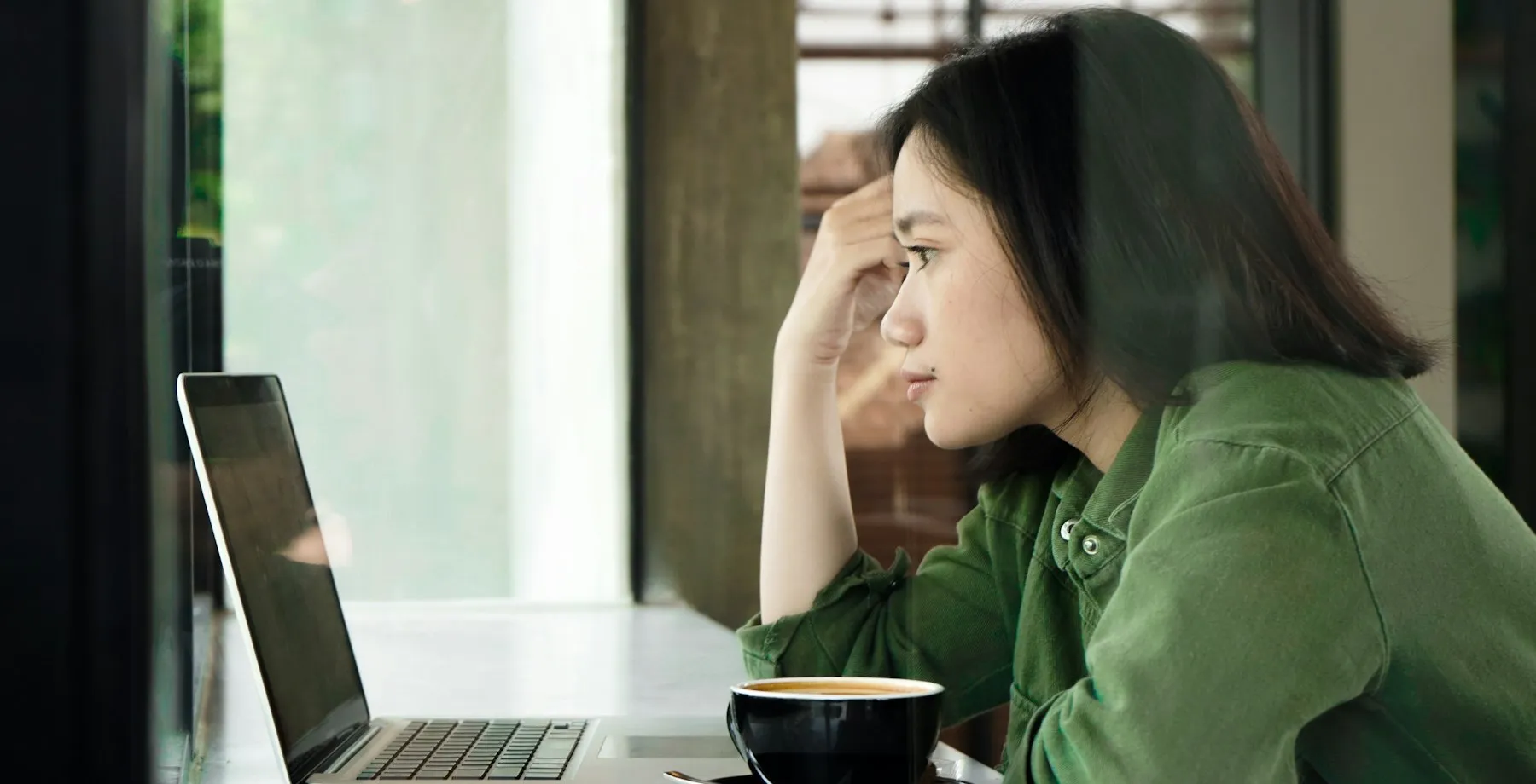 Person reviewing privacy dashboard on laptop